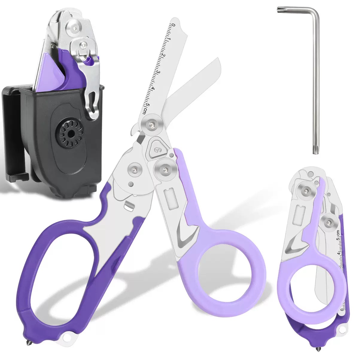 Alat Penyelamat Multi-Fungsi 6-dalam-1: Gunting Perubatan Pelbagai fungsi